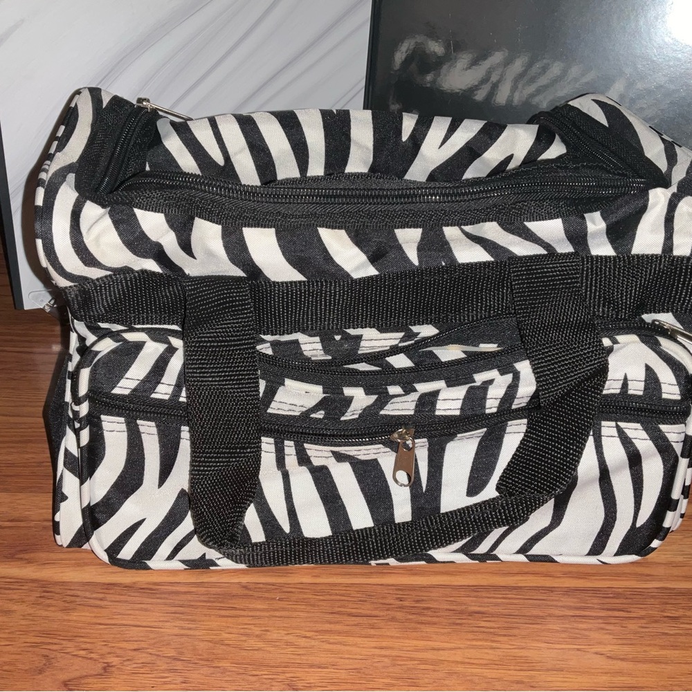 Zebra Print Cosmetic Bag